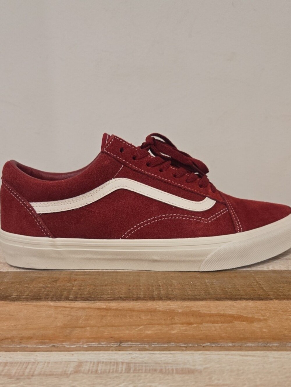 Vans Old Skool Pig Suede Pomegranate Wine Sneakers Mens